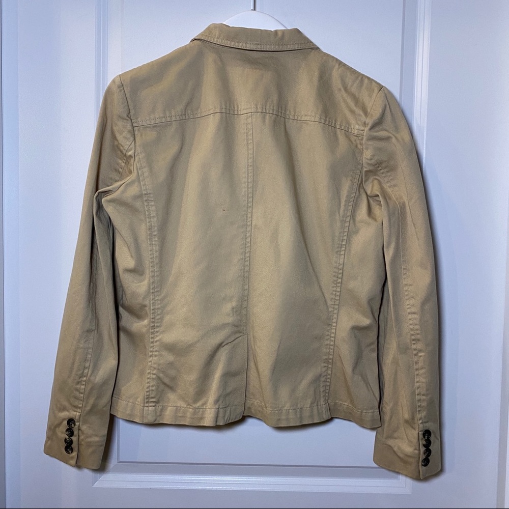 Lauren Ralph Lauren Khaki 3 Pocket Blazer Jacket L - Picture 7 of 13